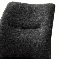 2 Chenille Freischwinger In Anthrazit - Tajimna (2er Set) -Malott-Shop 2 chenille freischwinger in anthrazit mit kunstleder tajimna 02