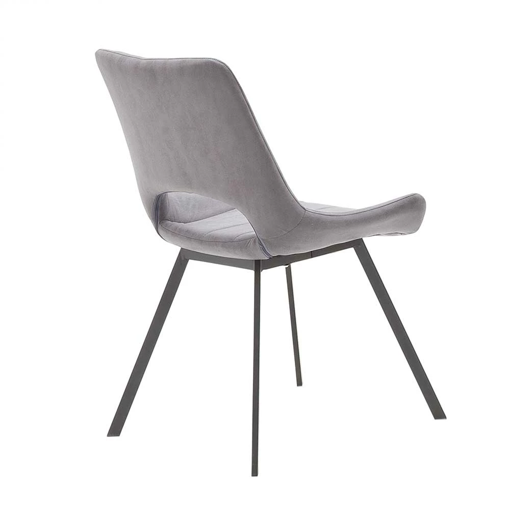 2 Designstühle In Vintage Hellgrau - Catrov (2er Set) - Image 4