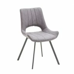 2 Designstühle In Vintage Hellgrau - Catrov (2er Set)