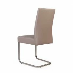 2 Freischwinger Stühle In Beige - Nandora (2er Set) 6 2 Freischwinger Stühle In Beige - Nandora (2er Set) -Malott-Shop 2 freischwinger stuehle in beige kunstleder edelstahl nandora 04