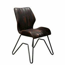 2 Polsterstühle In Vintage Dunkelbraun - Zolitaria (2er Set)