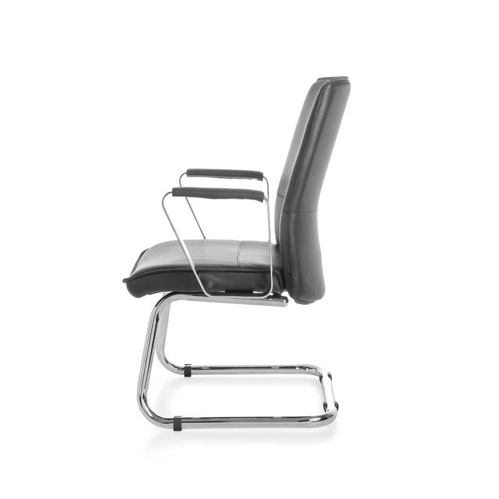 Armlehnen Freischwinger Aus Echtleder & Kunstleder - Janita - Image 4