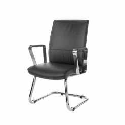 Armlehnen Freischwinger Aus Echtleder & Kunstleder - Janita