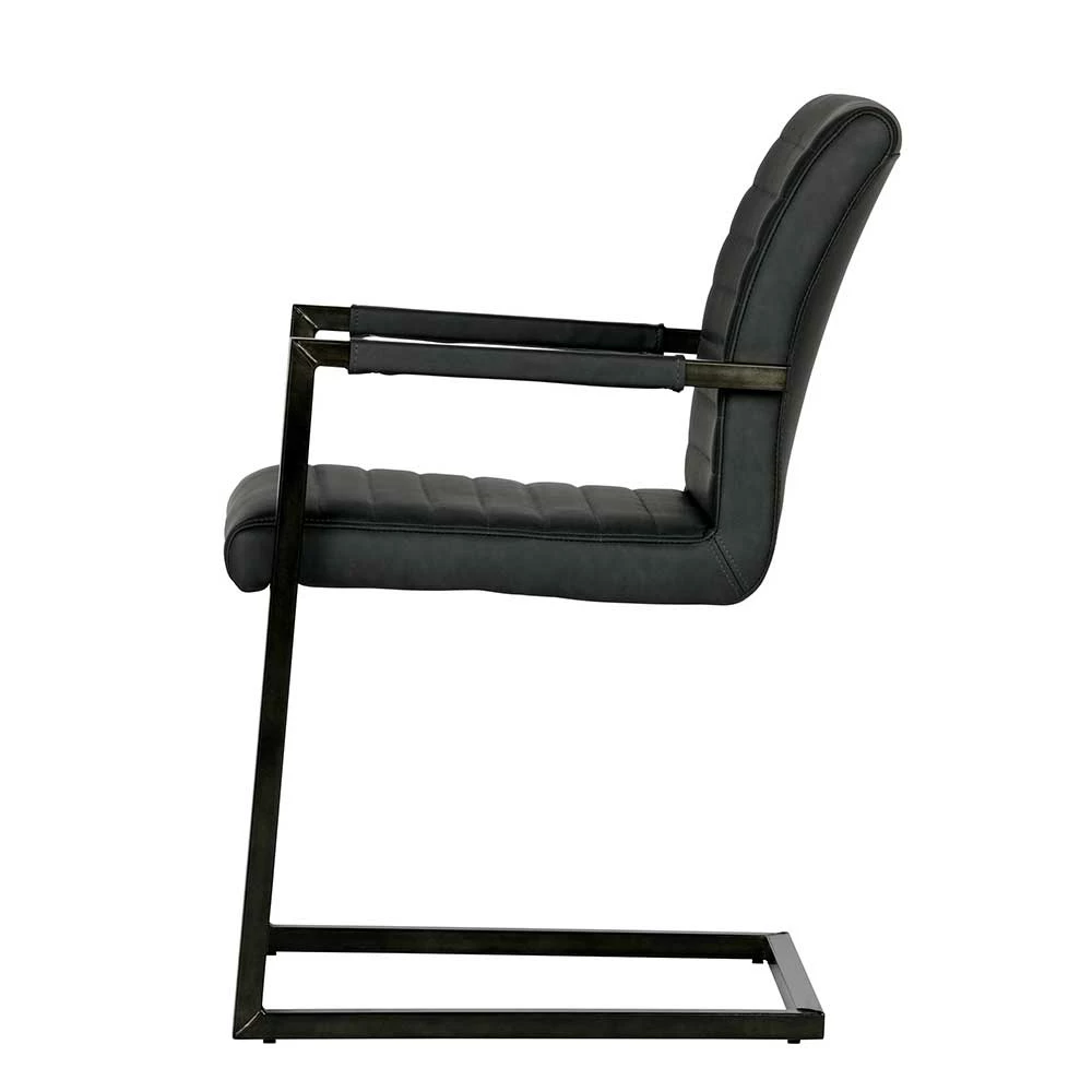 Armlehnen Freischwinger In Anthrazit - Birte (2er Set) - Image 4