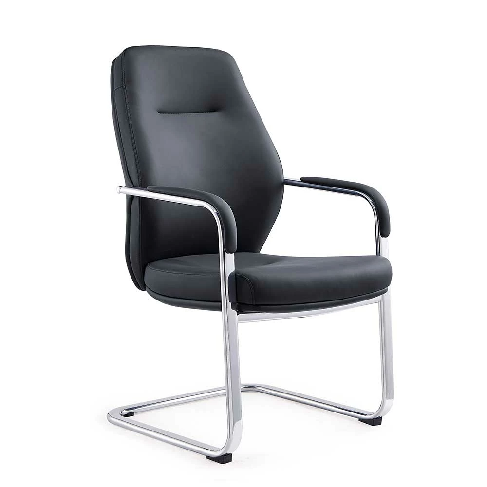 Armlehnen Freischwinger In Schwarz & Chrom - Tutan - Image 2