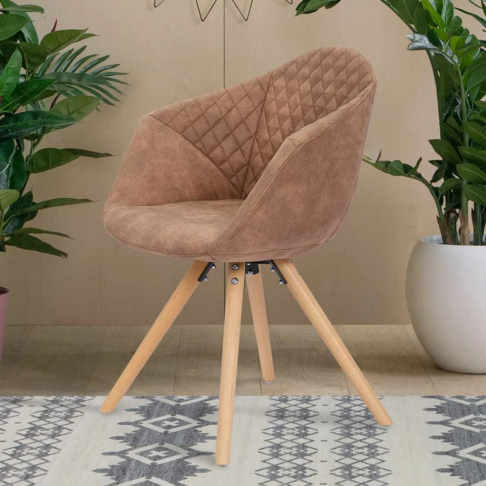 Armlehnen Polsterstühle In Hellbraun - Taibao (2er Set) - Image 3