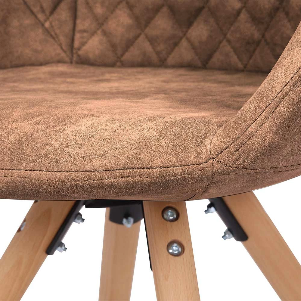 Armlehnen Polsterstühle In Hellbraun - Taibao (2er Set) - Image 6