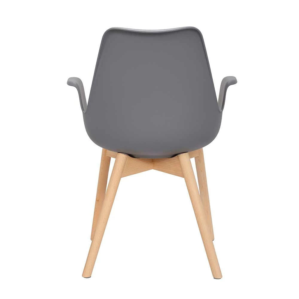 Armlehnen Schalenstühle In Grau & Buche - Composia (2er Set) - Image 5