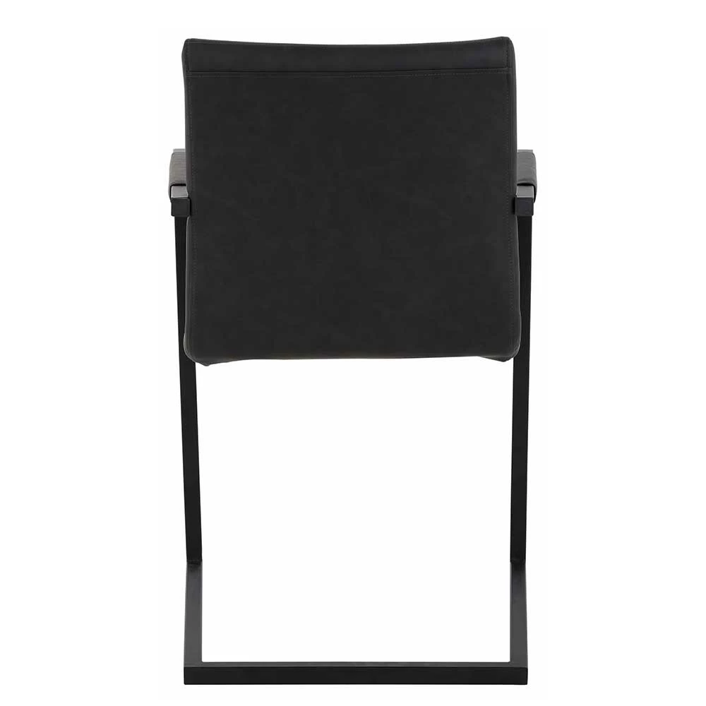 Armlehnen Swingstuhl In Grau Dunkel - Piaza (2er Set) - Image 4