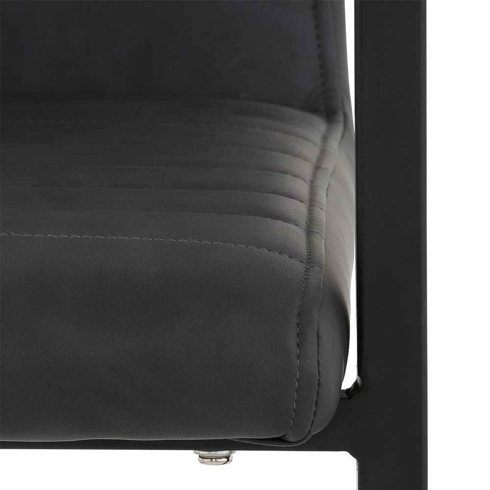 Armlehnen Swingstuhl In Grau Dunkel - Piaza (2er Set) - Image 6