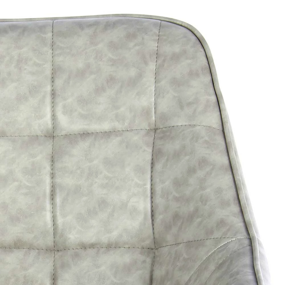 Armlehnenstühle In Hellgrau Kunstleder - Visinata (2er Set) - Image 6