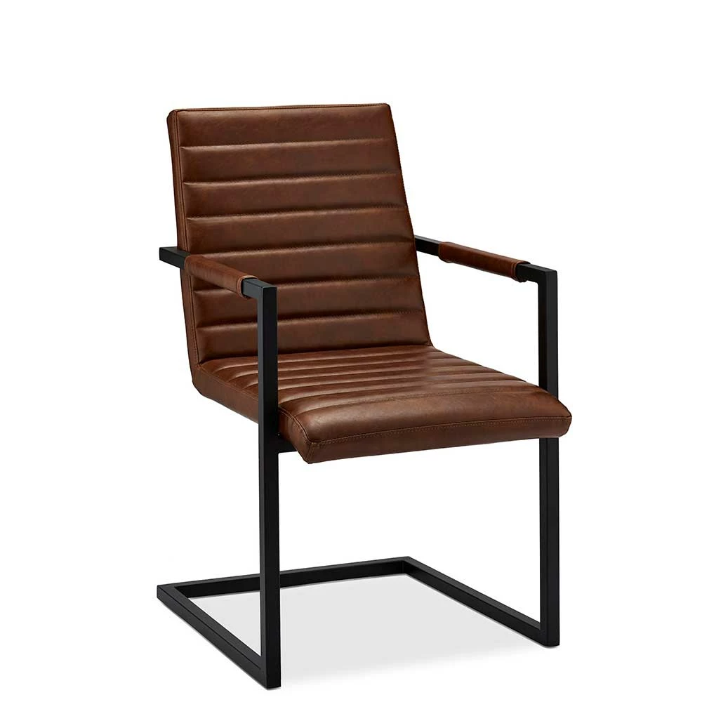 Armlehnenstuhl-Set In Cognac Braun - Tendra (2er Set) - Image 3