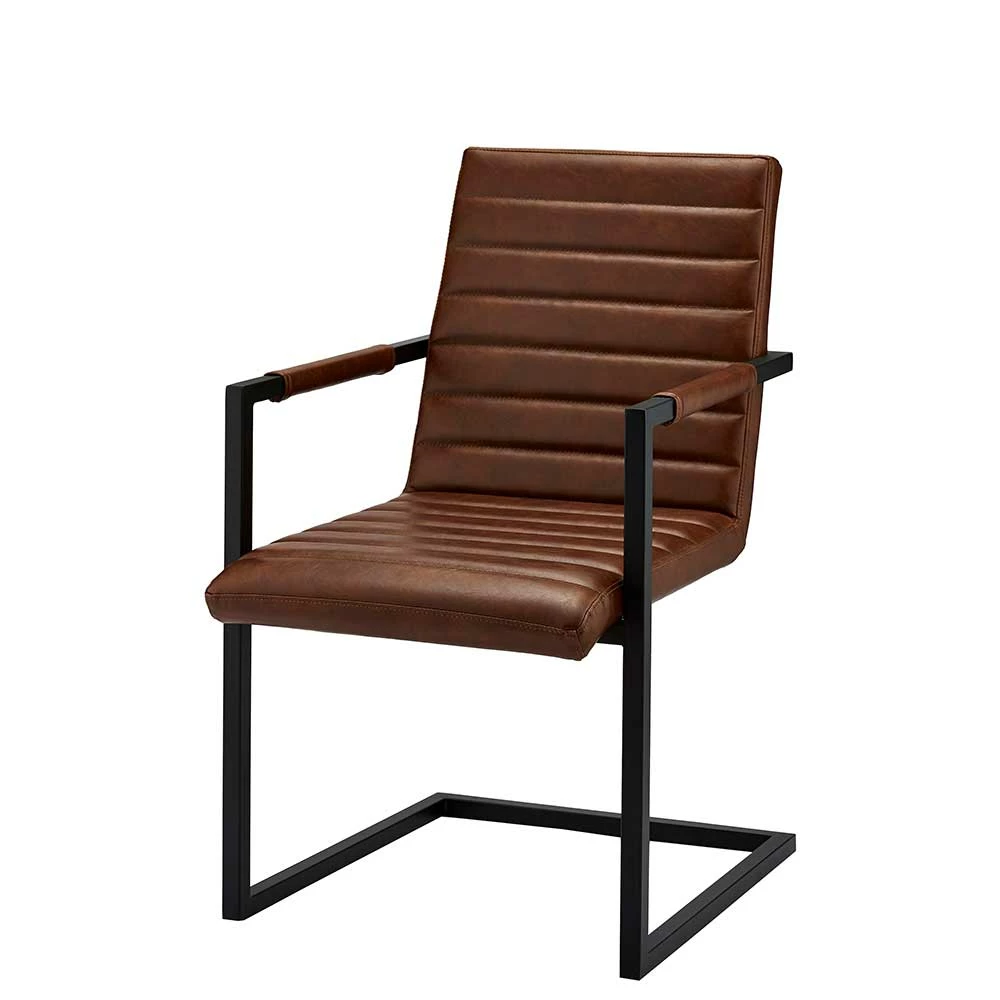 Armlehnenstuhl-Set In Cognac Braun - Tendra (2er Set)