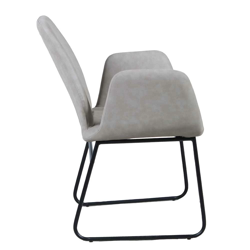 Armlehnstuhl In Hellgrau - Raufy - Image 3