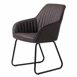 Armlehnstuhl Mit Bügelgestell Aus Metall - Ceano (2er Set)