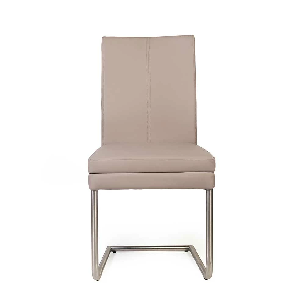 Beigefarbener Swingstuhl Mit Kunstleder - Zatranda (2er Set) - Image 3