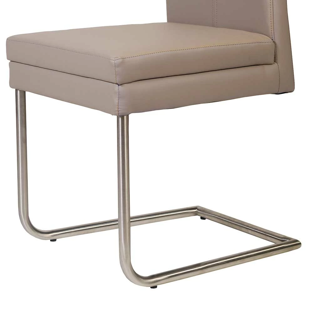 Beigefarbener Swingstuhl Mit Kunstleder - Zatranda (2er Set) - Image 6