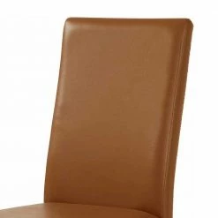 Braune Hochlehner Stühle - Emkola (2er Set) -Malott-Shop braune hochlehner stuehle aus kunstleder holz kunstrattan emkola 03