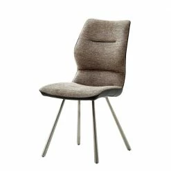 Braune Polsterstühle Mit Chenille - Ennis (2er Set)