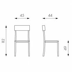 Buche Massivholzstuhl In Grau Spazion Mit Kunstleder Sitz (2er Set) -Malott-Shop buche massivholzstuhl in grau mit kunstleder sitz spazion 05