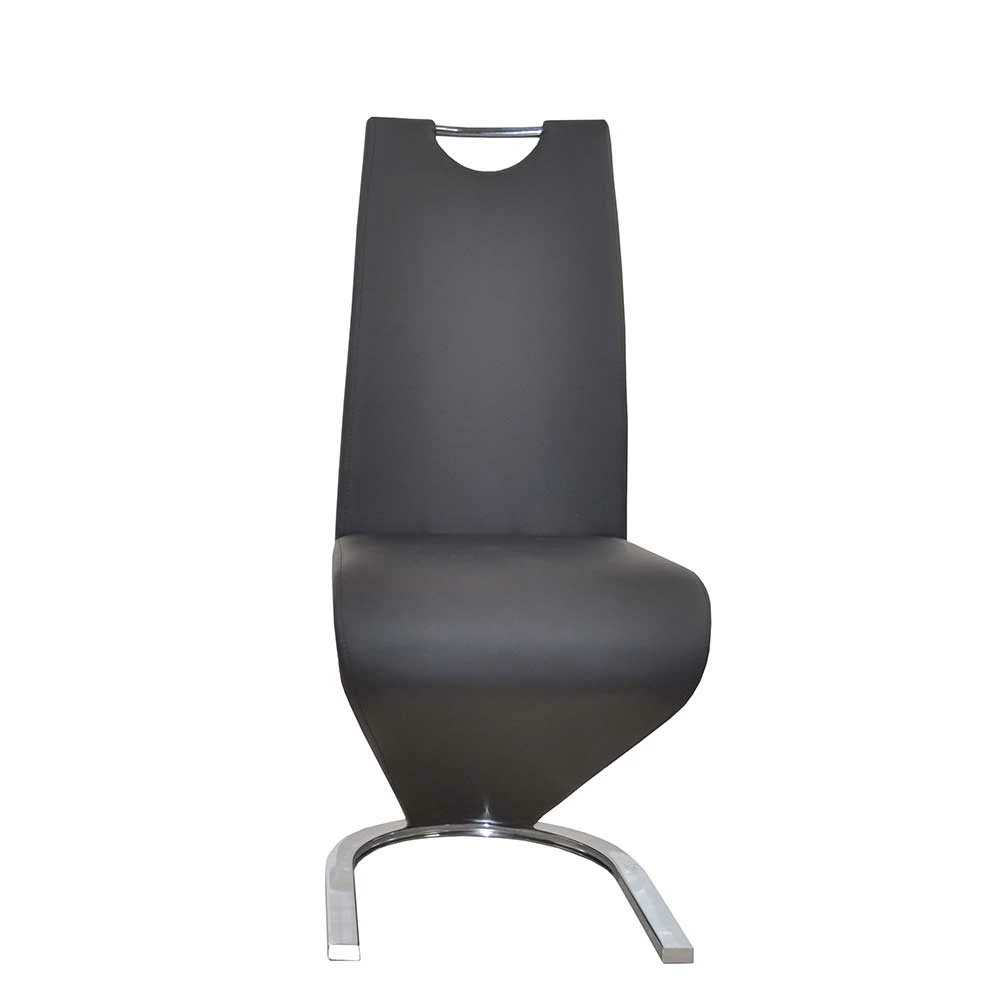 C-Fuß Freischwinger In Schwarz & Chrom - Taly (2er Set) - Image 2