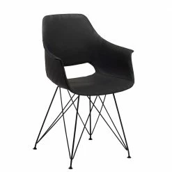 Cooler Kunstleder Stuhl Mit Trapezgestell - Cadoc (2er Set)