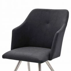 Design Armlehnstuhl In Anthrazit - Pure (2er Set) 4 Design Armlehnstuhl In Anthrazit - Pure (2er Set) -Malott-Shop design armlehnstuhl in anthrazit kunstleder edelstahl pure 02