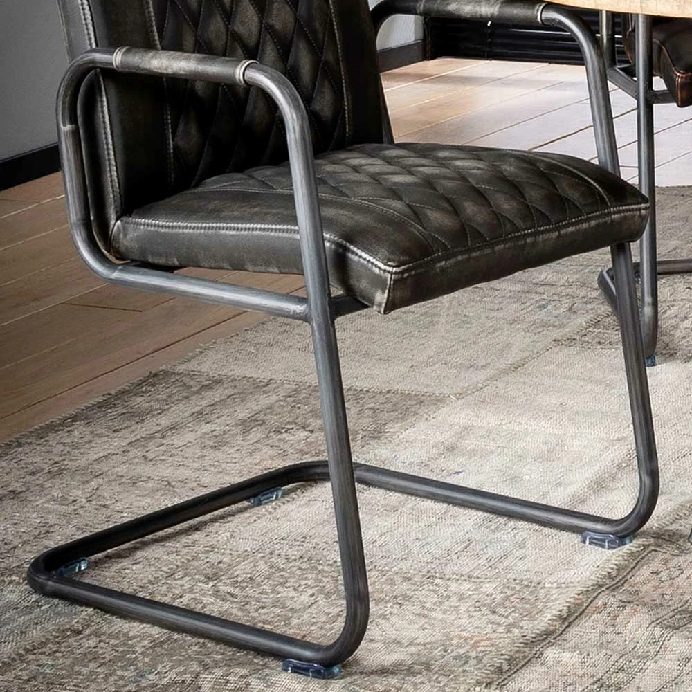 Design Armlehnstuhl Mit Schwingfuß - Desire (2er Set) - Image 3