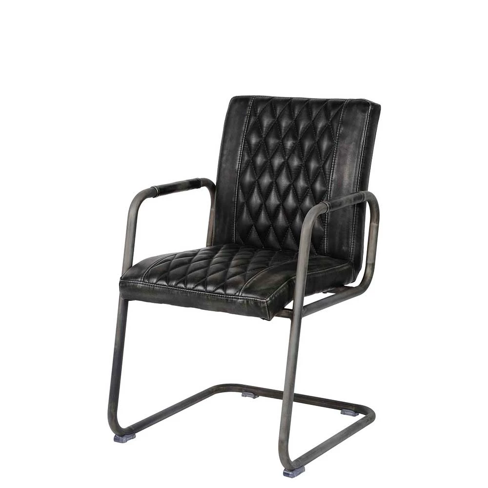 Design Armlehnstuhl Mit Schwingfuß - Desire (2er Set)