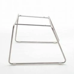 Designstuhl Mit Kufen Aus Edelstahl Jannik & Kunstleder In Grau (2er Set) -Malott-Shop designstuhl mit kufen aus edelstahl kunstleder in grau jannik 04