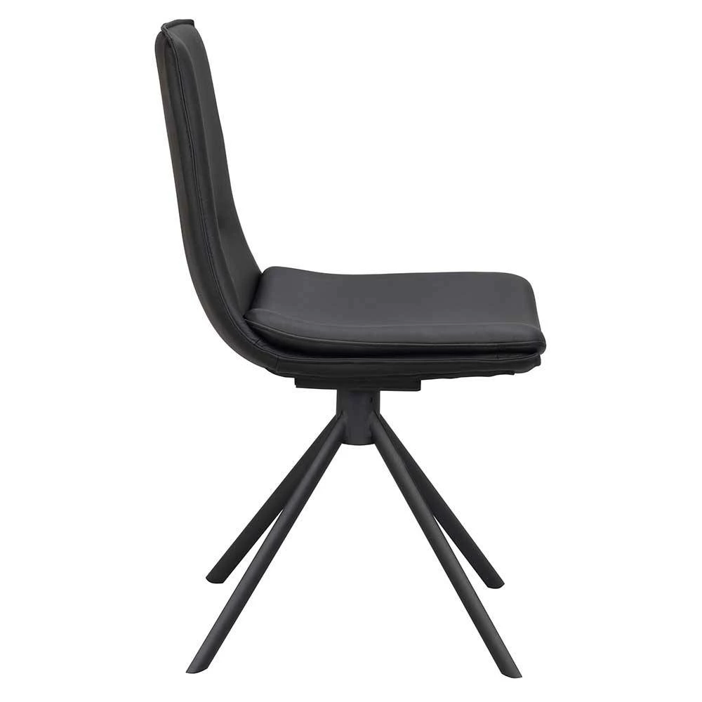 Drehbarer Lederstuhl In Schwarz - Partida (2er Set) - Image 3