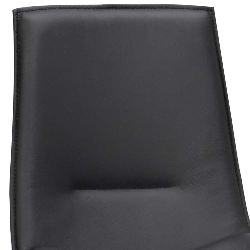 Drehbarer Lederstuhl In Schwarz - Partida (2er Set) - Image 6