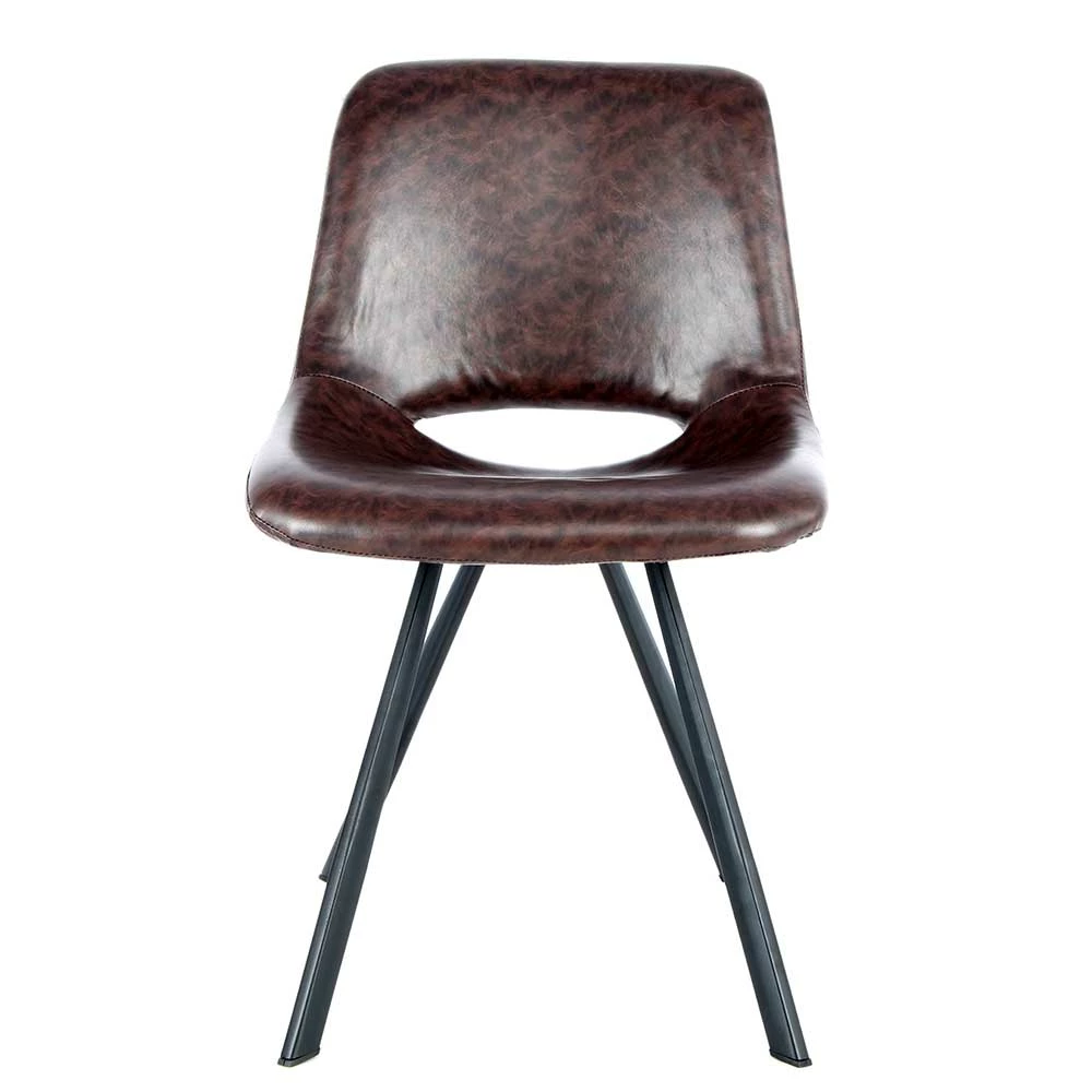 Dunkelbraune Schalenstühle Aus Kunstleder - Eminia (2er Set) - Image 3