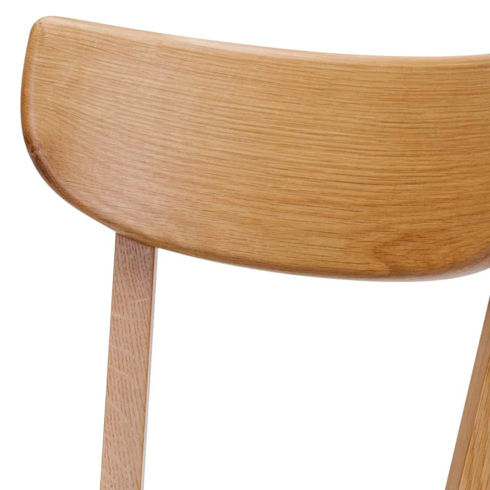 Eiche Holzstuhl Mit Kunstleder Sitz - Juareza (2er Set) - Image 3