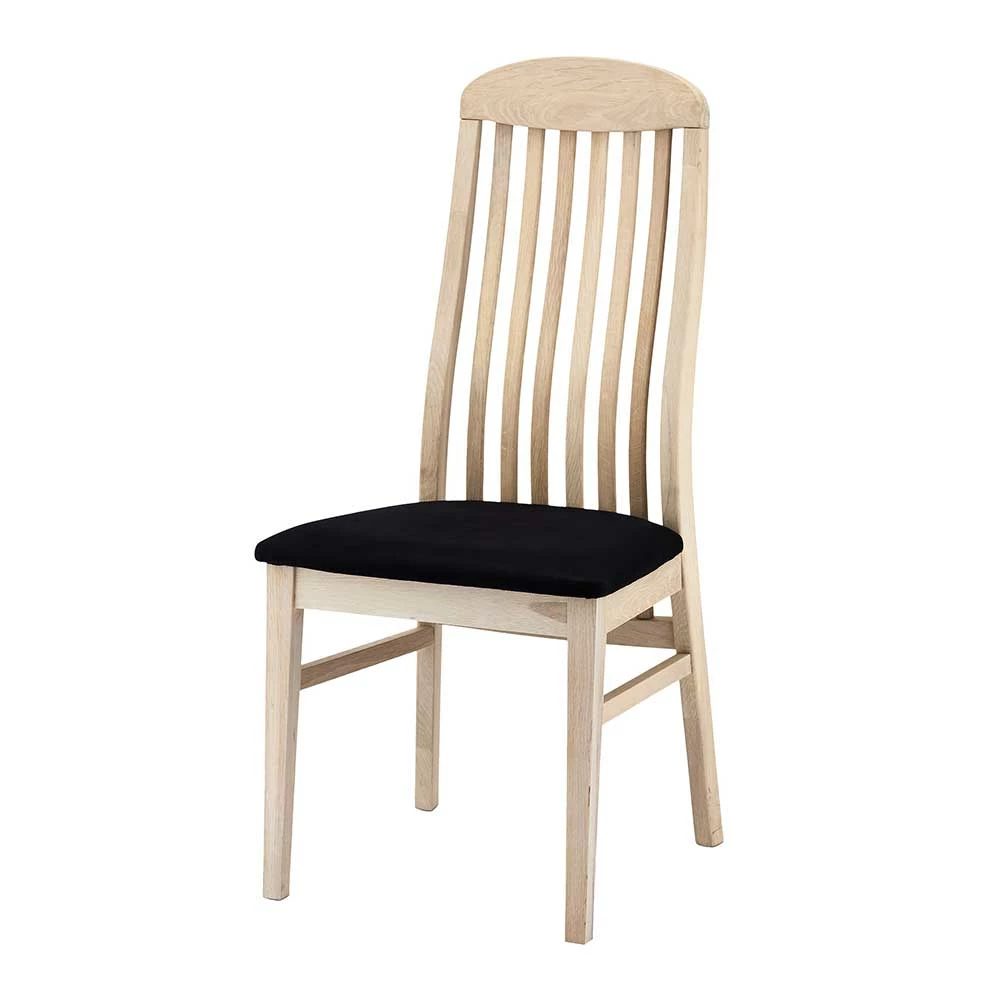 Eiche Stühle Mit Kunstledersitz - Docrona (2er Set)