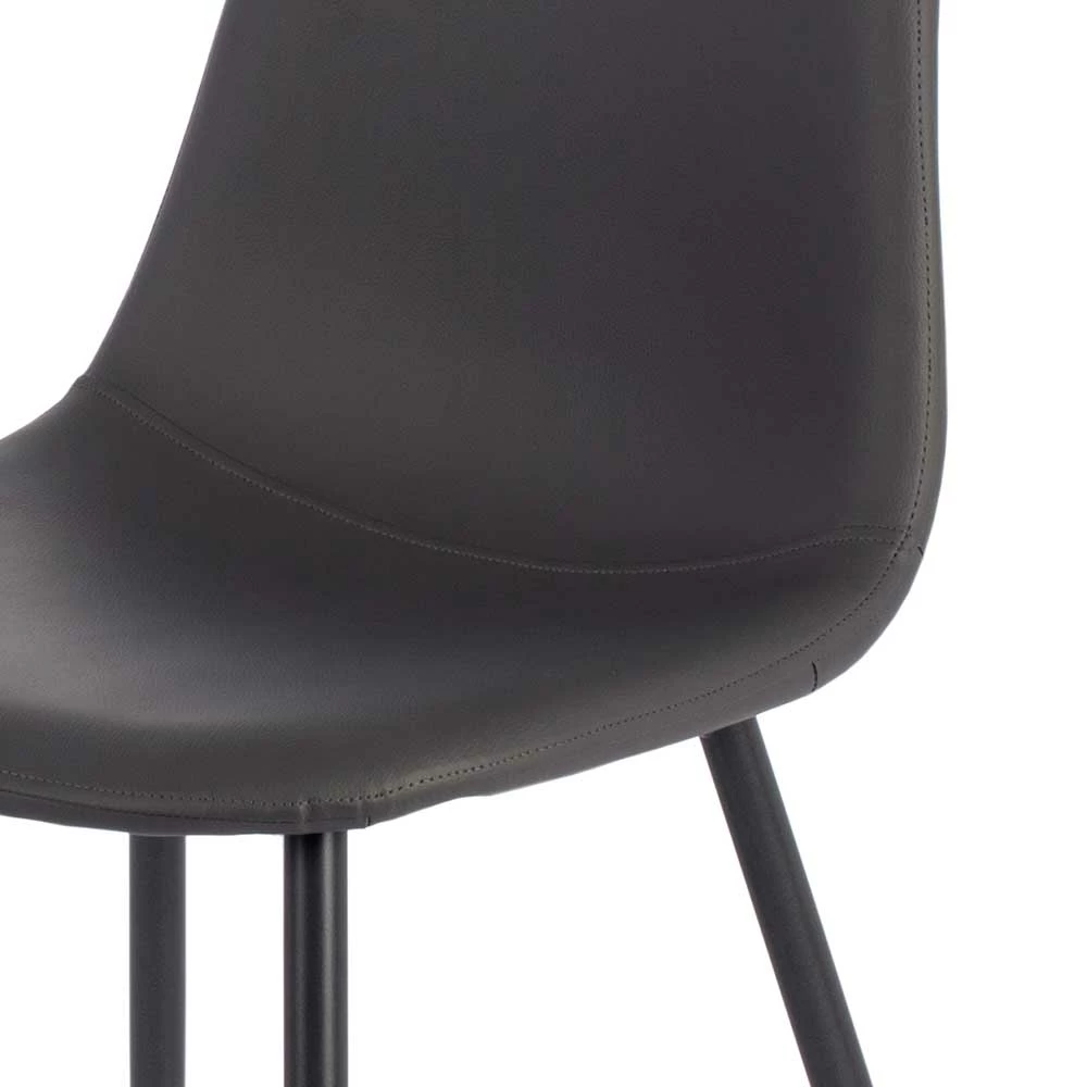 Einfarbige Esszimmerstühle In Dunkelgrau - Hiscura (4er Set) - Image 6