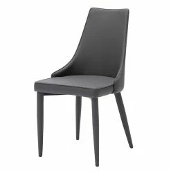 Eleganter Esszimmerstuhl Fidelphia In Dunkelgrau (2er Set)