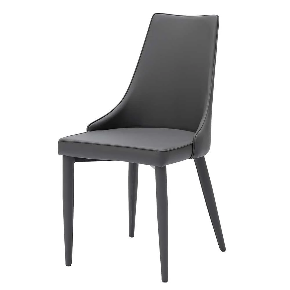 Eleganter Esszimmerstuhl Fidelphia In Dunkelgrau (2er Set)