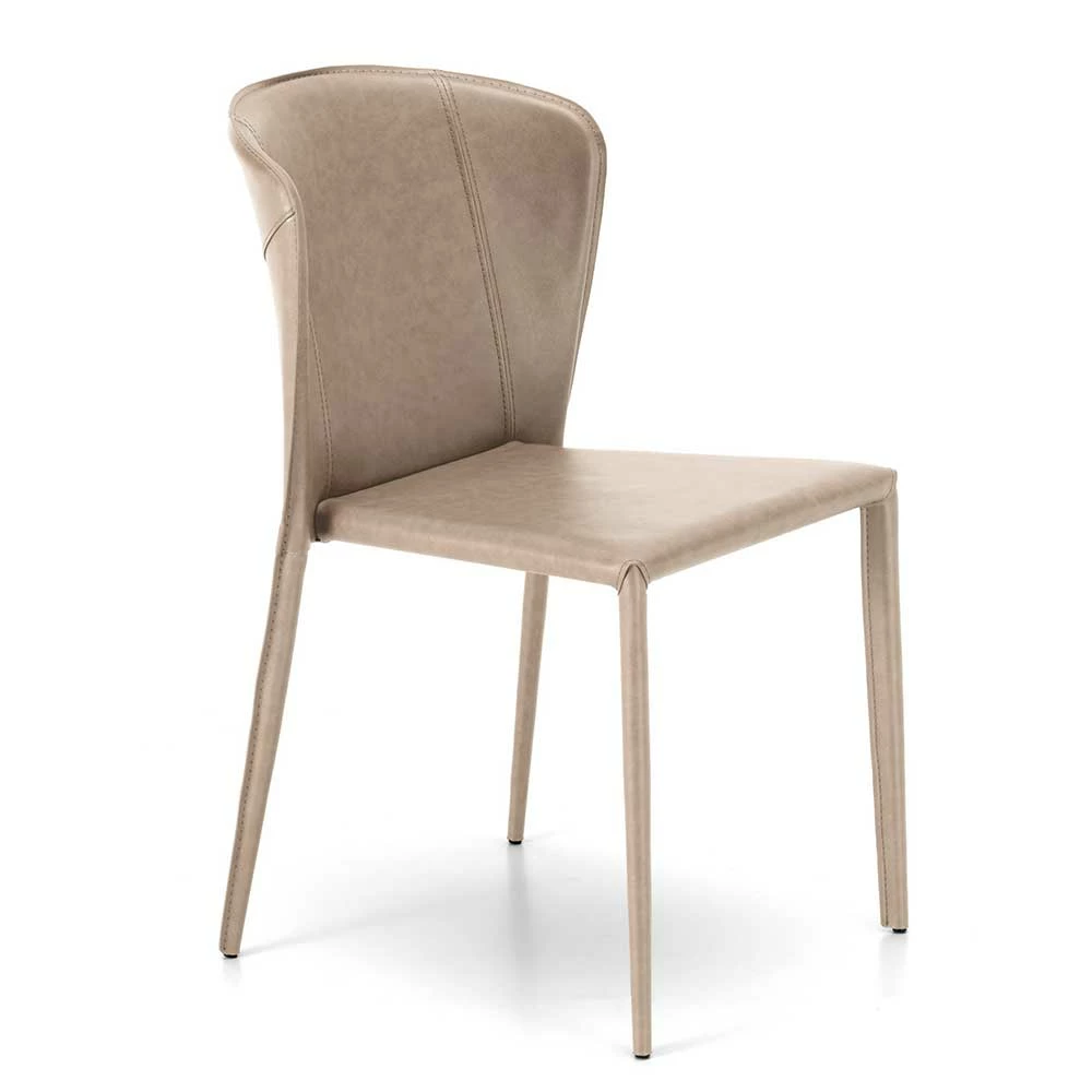 Eleganter Polsterstuhl In Taupe - Aliciano (2er Set) - Image 2