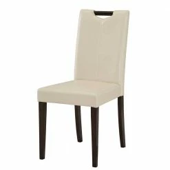 Essstuhl In Creme & Dunkelbraun - Lissy (2er Set)