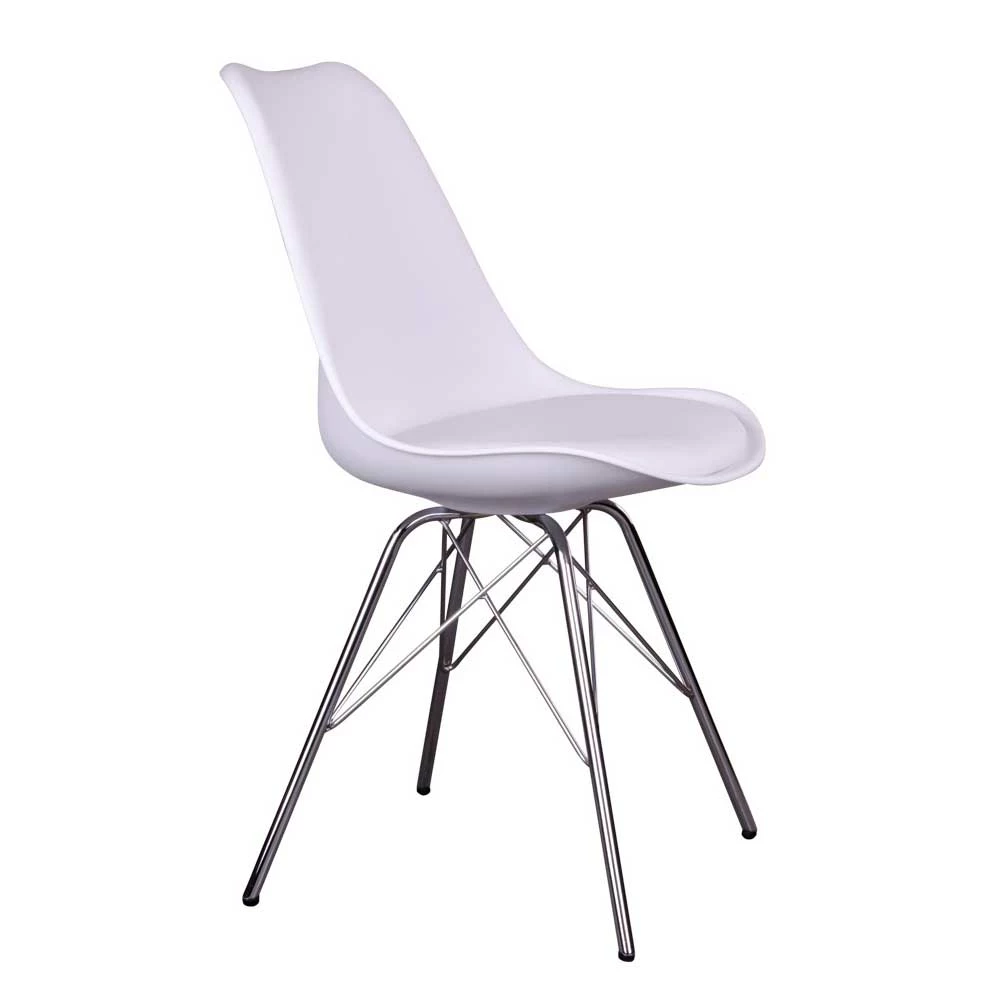 Essstuhl Mit Weißer Sitzschale - Franatico (2er Set) - Image 3