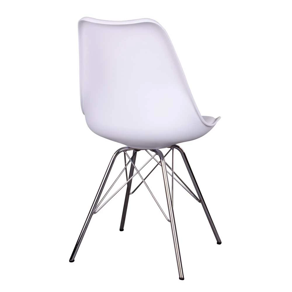 Essstuhl Mit Weißer Sitzschale - Franatico (2er Set) - Image 4