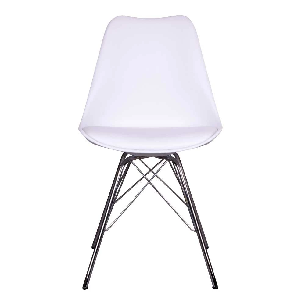 Essstuhl Mit Weißer Sitzschale - Franatico (2er Set)