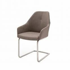 Esstisch Freischwinger In Taupe - Rudolf (2er Set)