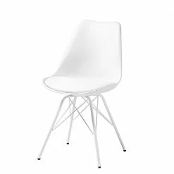 Esstisch Schalenstuhl In Weiß - Lil (4er Set)