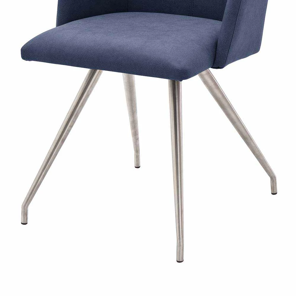 Esstisch Sessel In Dunkelblau - Jeston (2er Set) - Image 4