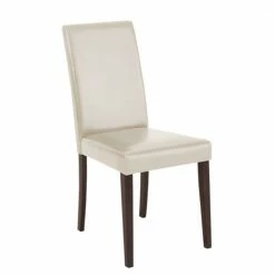 Esstisch Stühle In Creme & Wenge - Cacamp (2er Set)