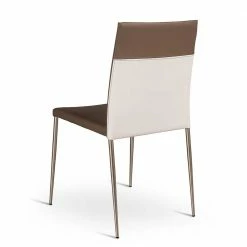 Esstischstuhl Chrysa In Grau Weiß (4er Set) -Malott-Shop esstischstuhl grau weiss kunstleder chrysa 02