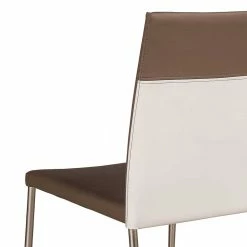 Esstischstuhl Chrysa In Grau Weiß (4er Set) -Malott-Shop esstischstuhl grau weiss kunstleder chrysa 04