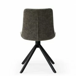 Esszimmer Drehstuhl In Beige & Grau - Bletch (2er Set) -Malott-Shop esszimmer drehstuhl in beige grau mit schwarzem gestell bletch 04